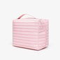WUBYHIT Travel Makeup Bag, Large Capacity Fold down Cosmetic Bag for Women, Waterproof PVC Leather, Pull Open Toiletry Bag with Compartments, for Skincare, Brushes & Travel Essentials