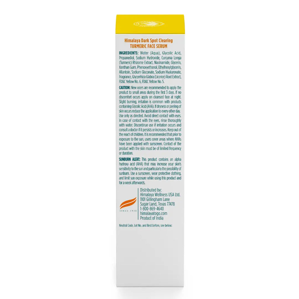Dark Spot Clearing Turmeric Face Serum