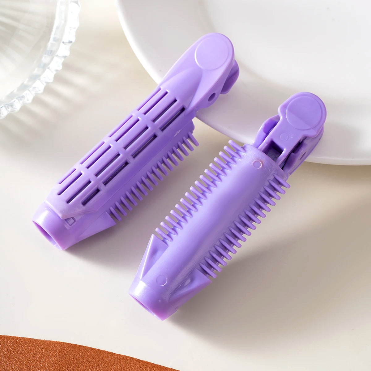 2Pcs Fluffy Curling Hairpin Rollers Hair Roots Hair Clip Women Volumizing Curling Fixed Plastic Hair Curler Twist Styling Tools
