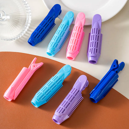 2Pcs Fluffy Curling Hairpin Rollers Hair Roots Hair Clip Women Volumizing Curling Fixed Plastic Hair Curler Twist Styling Tools