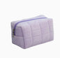 Cute Plush Makeup Bag for Women Portable Travel Small Cosmetic Bags Solid Color Zipper Toiletry Bag Washing Pouch Storage Bags