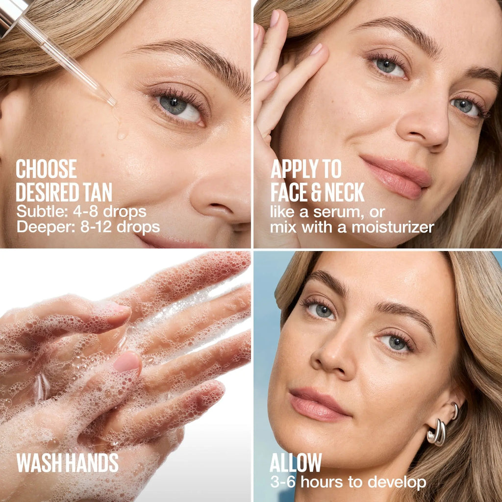 Effortless Pool Look, Lifter Glaze + Summer Shot Tanning Drops + Bubble Mascara